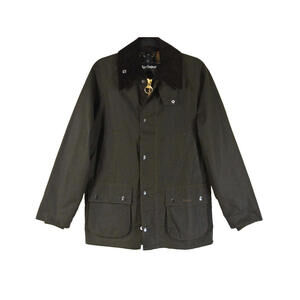 New, Barbour Men's Bedale Denim Jacket in Olive Sz 34 #WAX290